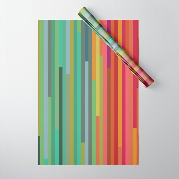 Mod Stripes Wrapping Paper