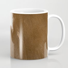 Cowhide with Golden Hue and Embrodery Details (Digitally Created, x 2021) Coffee Mug