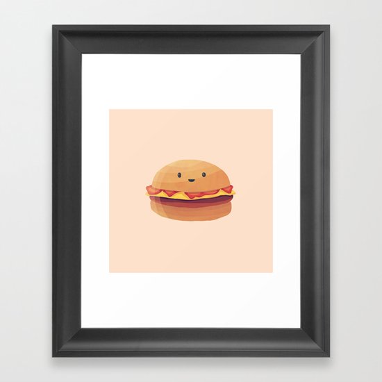 Burger Buddy Framed Art Print
