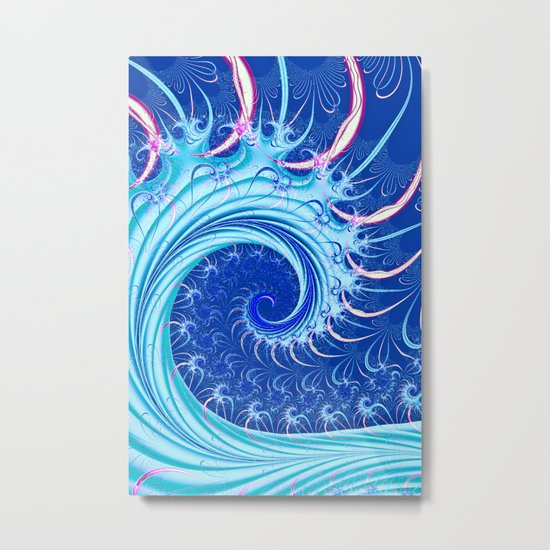 The Wave Metal Print