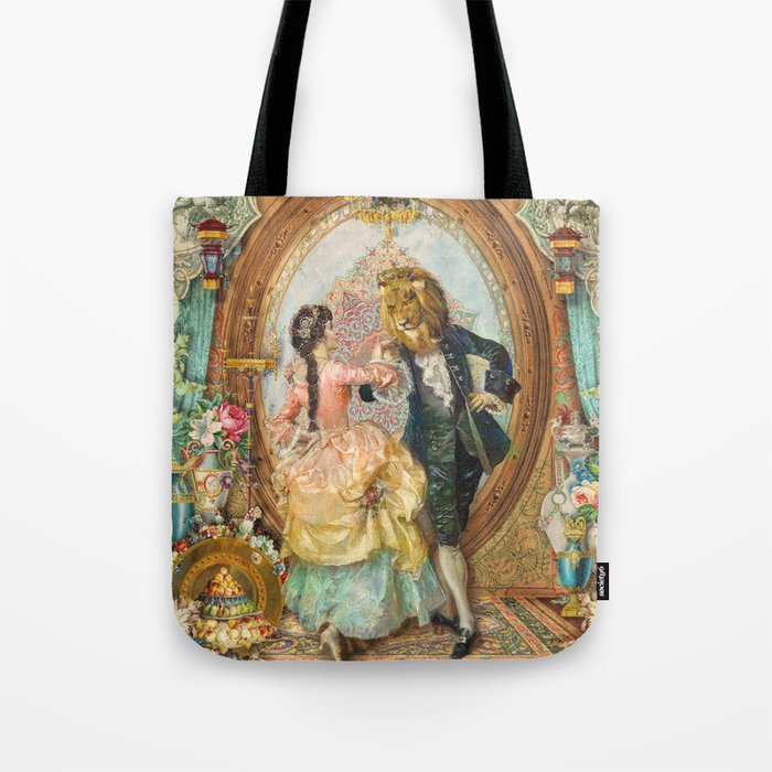 beauty and the beast tote bag