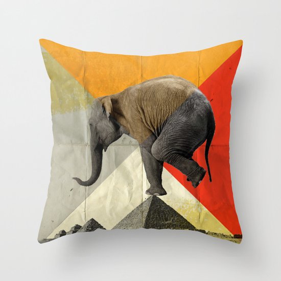 Balance of the pyramids Throw Pillow