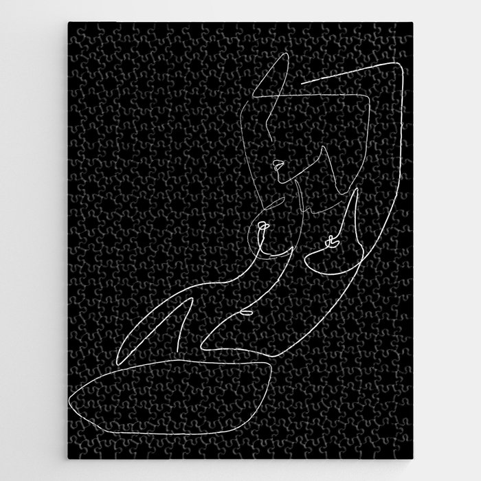 Night Nakedness / woman body drawing Jigsaw Puzzle