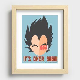 IT'S OVER 9000! Recessed Framed Print