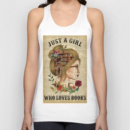 Just A Girl Who Loves Books Unisex Tank Top