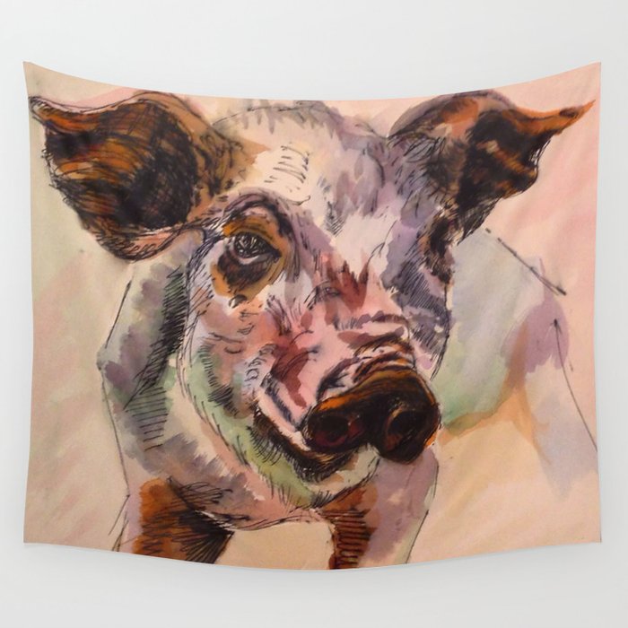 Pig Wall Tapestry