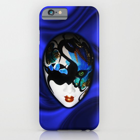 Blue Velvet Venice Mask iPhone & iPod Case