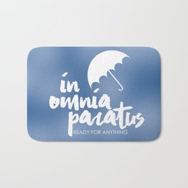 In Omnia Paratus Bath Mat | Digital, Handlettering, Typography, Fandom, Graphicdesign, Watercolor, Tv, Gilmoregirls, Rorygilmore, Loganhuntzberger 
