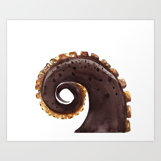 ocean treasures No.2 Octopus Tentacle Art Print