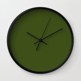 Olive Green Wall Clock