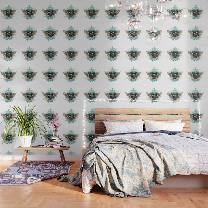Winged Eye Celtic Cross Wallpaper By Passionloft Society6