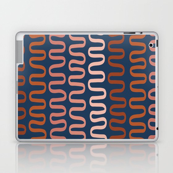 Abstract Shapes 270 in Vintage Tones (Snake Pattern Abstraction) Laptop & iPad Skin
