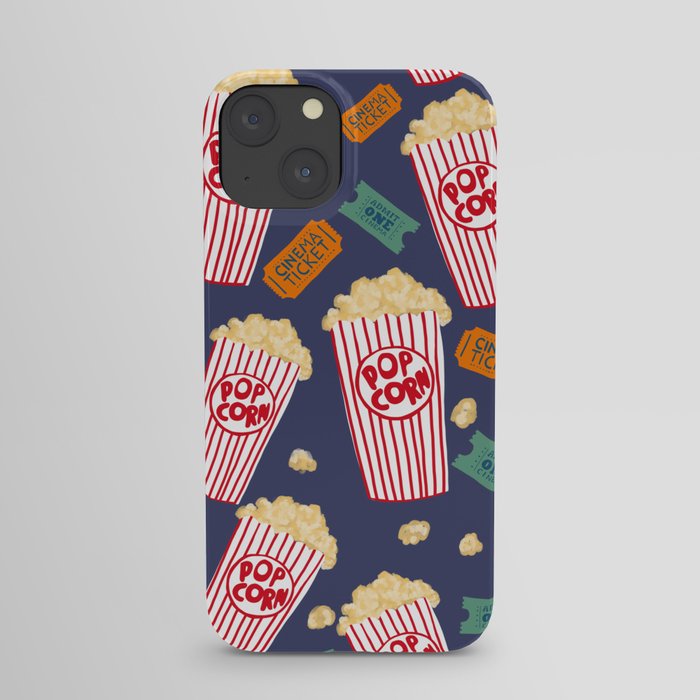 Popcorn and Movie Night iPhone Case