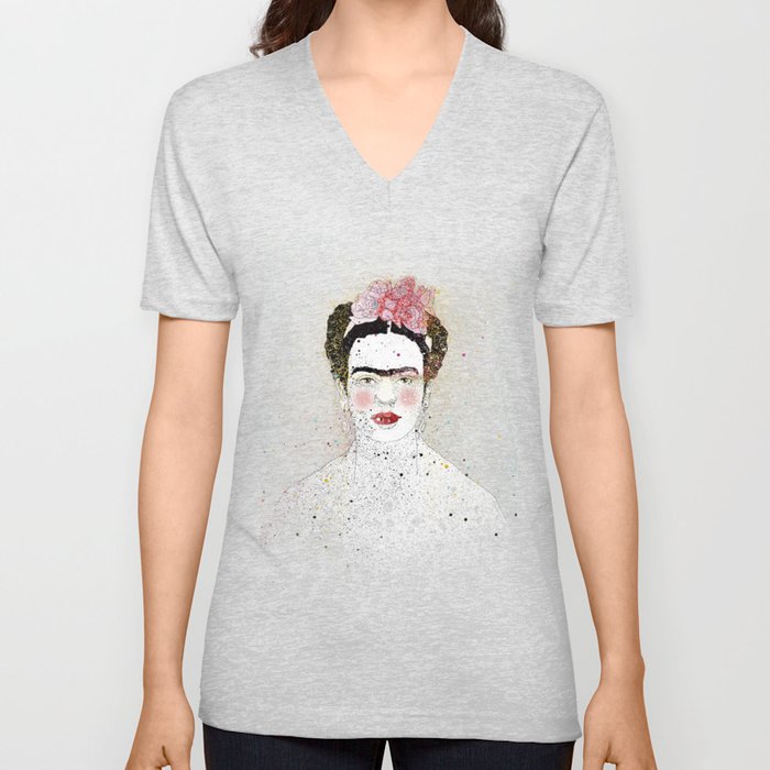 Frida Kahlo  V Neck T Shirt