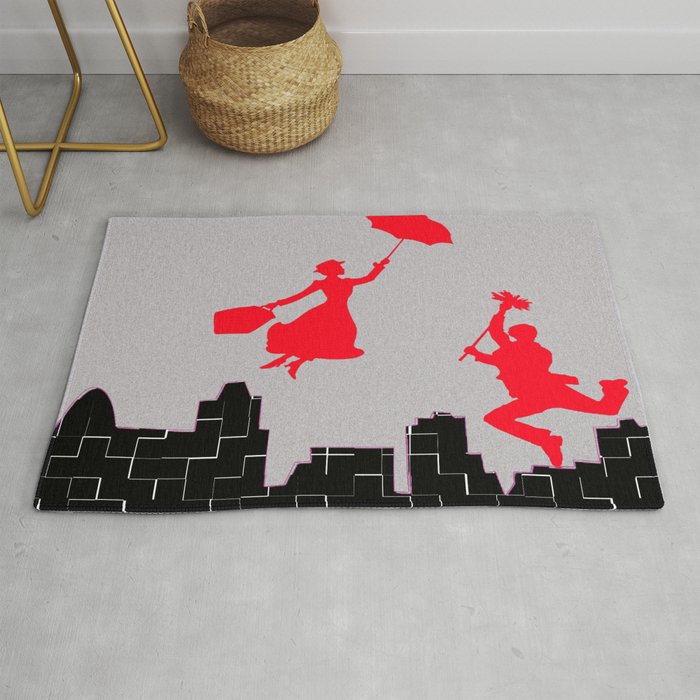 Mary Poppins squares Rug
