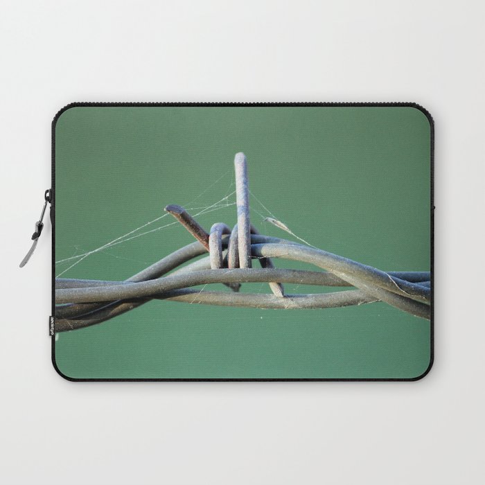 Barbwire and Spiderwebs Laptop Sleeve