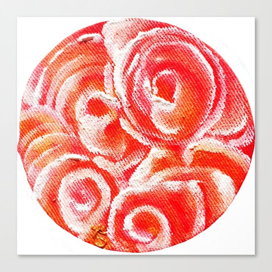 Peach Plum Dreams Canvas Print