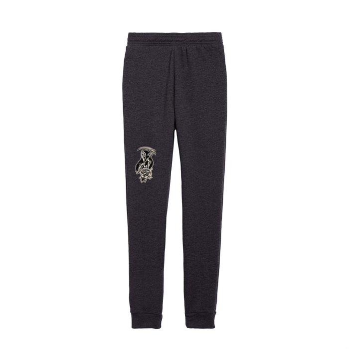 Grim Reaper Tattoo - BW Kids Joggers