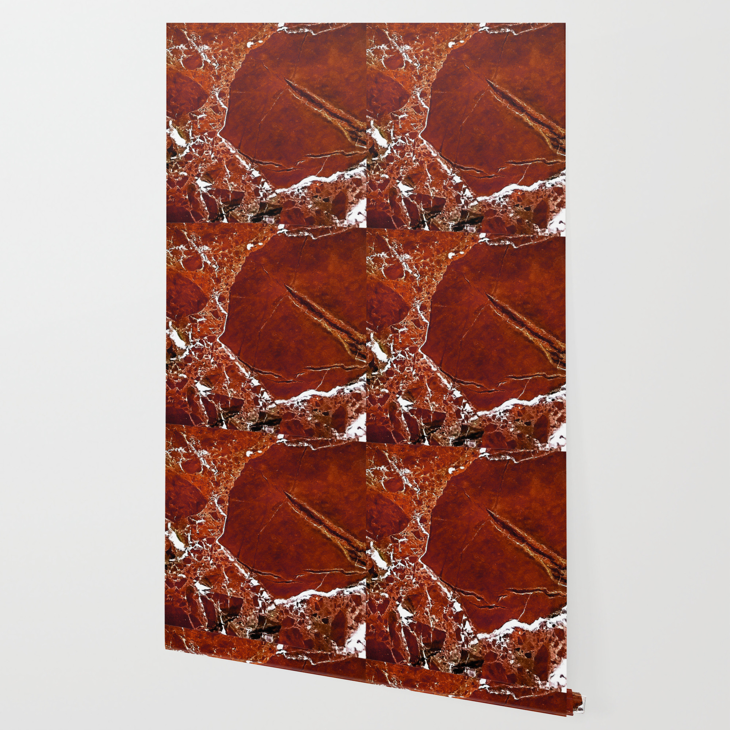 Red Marble Art Wallpaper By Digital2real Society6