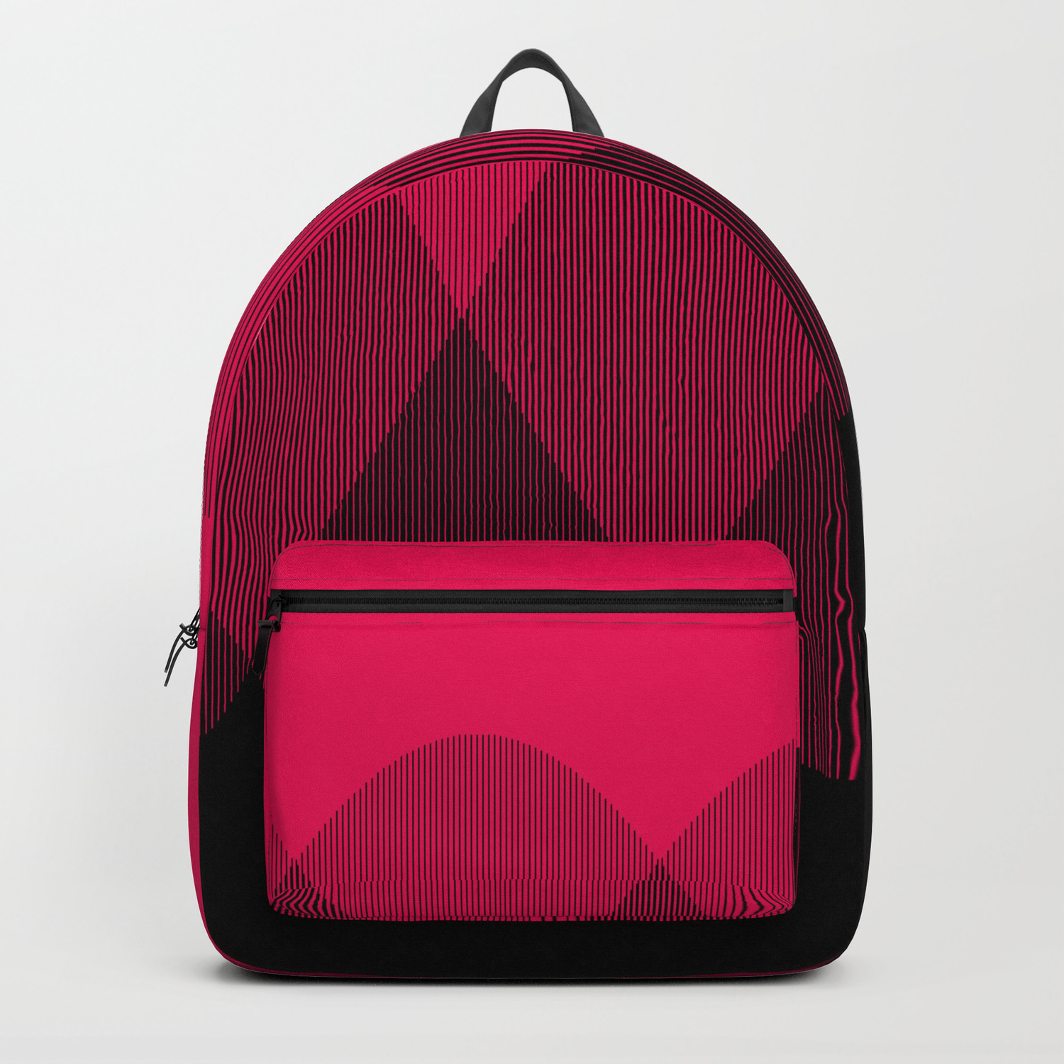 bright red backpack