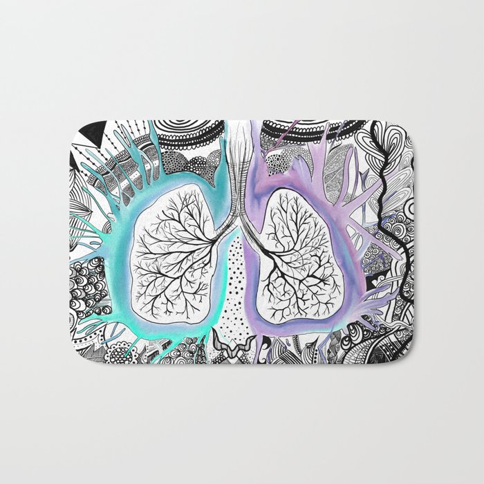 Blooming of the lungs Bath Mat