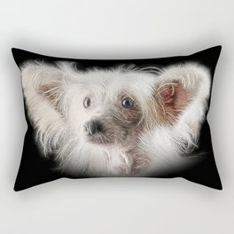 Spiked Chinese Crested Dog Rectangular Pillow