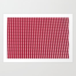 roof red detail Art Print