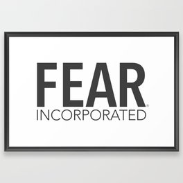 FEAR Framed Art Print