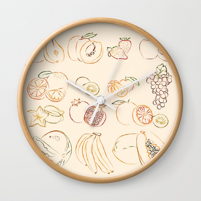 Fruits Wall Clock