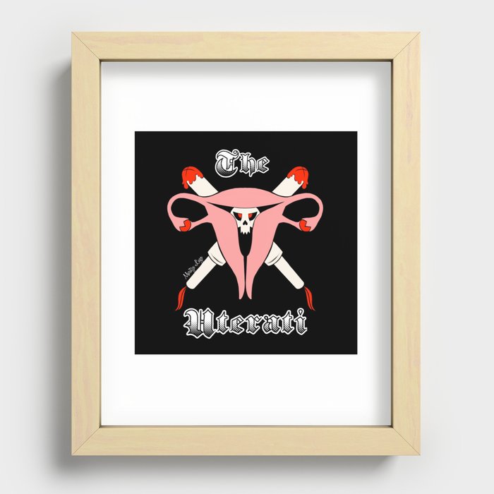 The Uterati: A Girl Gang  Recessed Framed Print