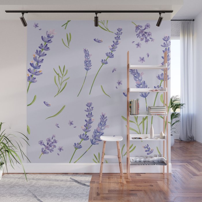 Lavender, Flower Purple Wall Mural