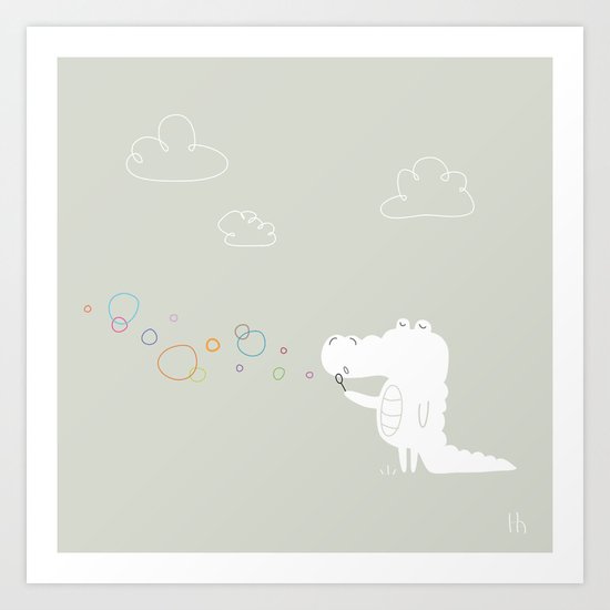 The Happy Bubbles Art Print