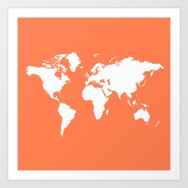 Coral Elegant World Art Print