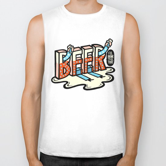 ' BEER... I'll Drink To That ' Biker Tank