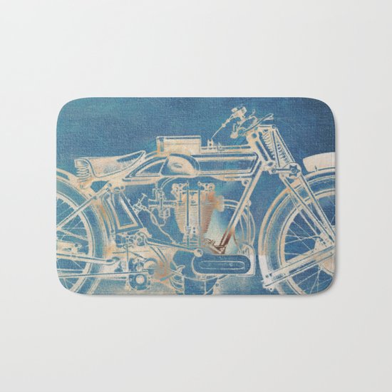 Ghost Motorbike Bath Mat