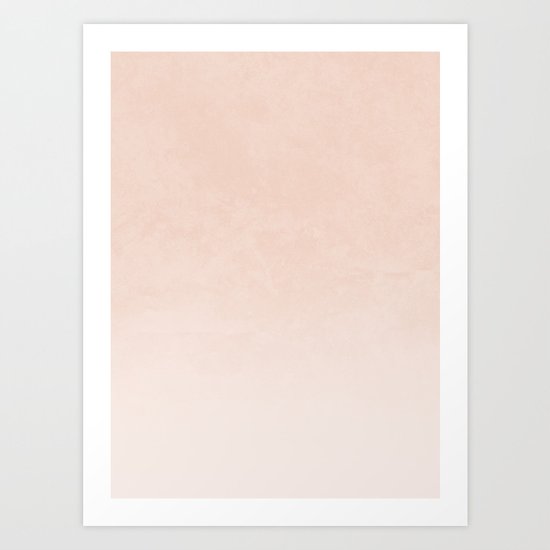 Ombre - in Peach Art Print