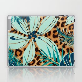 Wild Blue Leopard Laptop Skin