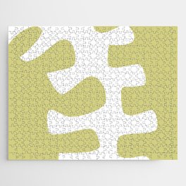 Abstract minimal plant color block 24 Jigsaw Puzzle