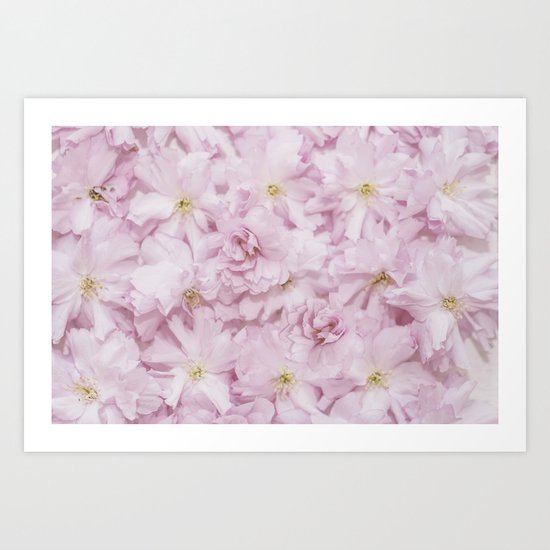 Sakura- cherryblossoms pattern Art Print