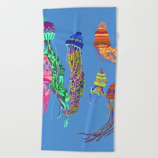 Cool Jellyfish Beach Towel