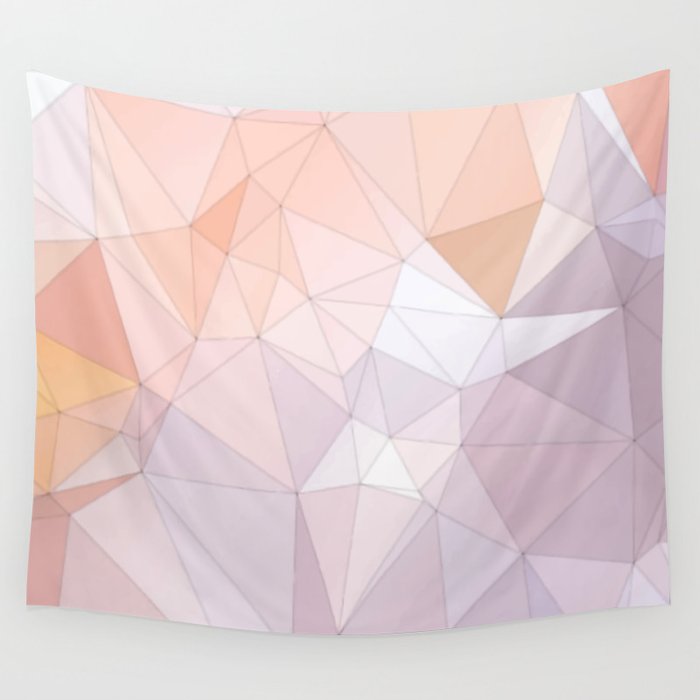 Colorful Polygonal Mosaic Abstract Wall Tapestry