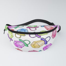 Retro 80's 90's Neon Colorful Ring Candy Pop Fanny Pack