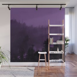 Purple Fog - Alaskan Forest Wall Mural