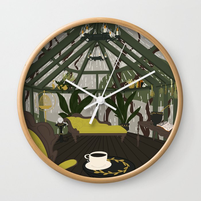 Haunted Interiors: Conservatory  Wall Clock