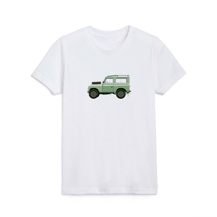 Car illustration - land rover defender Kids T Shirt