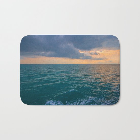 Glowing Horizon Bath Mat
