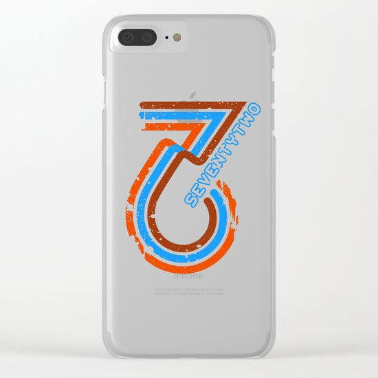 seventytwo''72 Clear iPhone Case