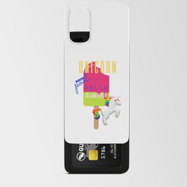 unicorn popsicle Android Card Case