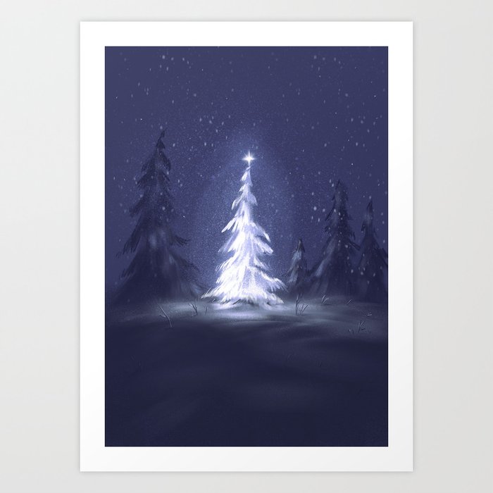 Christmas tree Art Print
