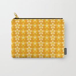 Summer Daisies Series in Orange Carry-All Pouch